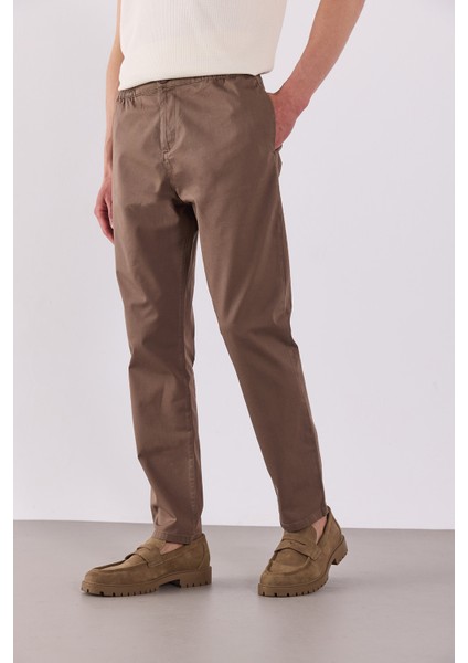 Robert Sülfür Gabardin Chino Pantolon-Taba indirimleri