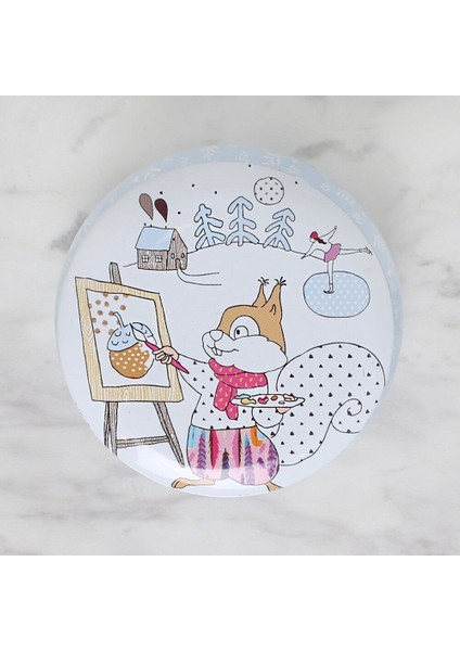 Loren Metal Saklama Kutusu Yuvarlak