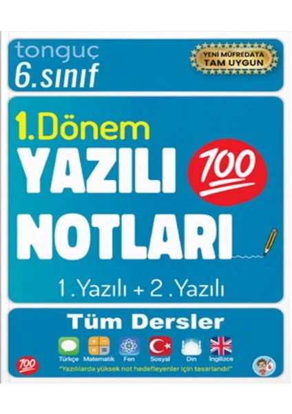 Tonguç Akademi 6. Sınıf Yazılı Notları 1. Dönem 1 ve 2. Yazılı Yeni