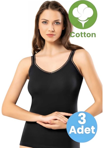 Kadın 3'lü Model Askılı Atlet