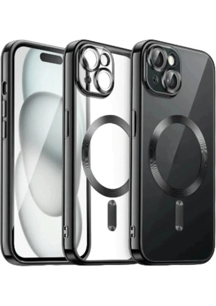 iPhone 15 Kılıf Kross Magneticsafe Kapak - Siyah
