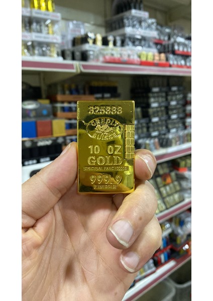 Altın Külçe Tasarımlı Metal Çakmak modelleri