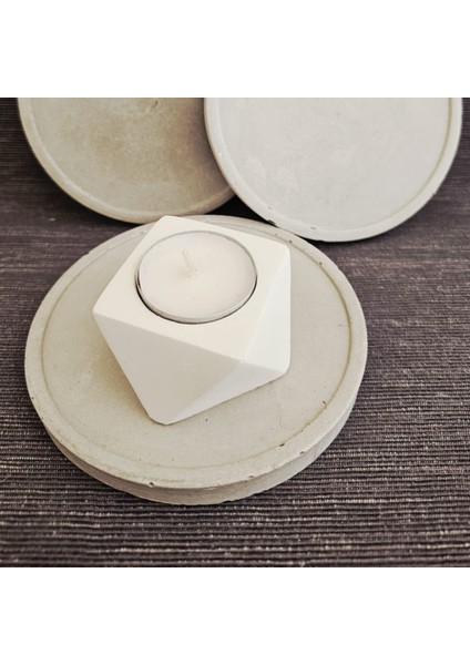 , Yuvarlak Bardak Altlıkları, Mum Tepsisi, Mermer Desenli, Koyu Gri, Modern Bohem Tepsi, Dekoratif Tabaklar 3lü Set fiyatları