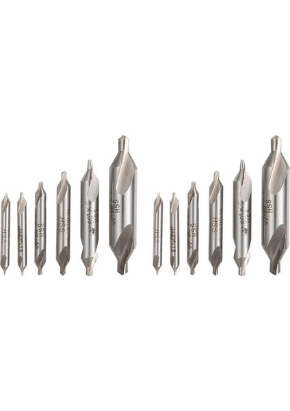 12 Pcs Hss Kombine Merkez Matkaplar Bit Seti Countersink 60 Derece Açısı 5/3/2 5/2/1 5/1 mm (Yurt Dışından)