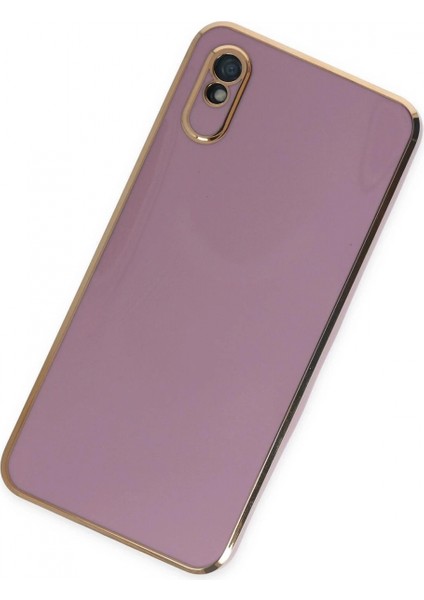 Xiaomi Redmi 9A Kılıf Volet Silikon - Mor modelleri