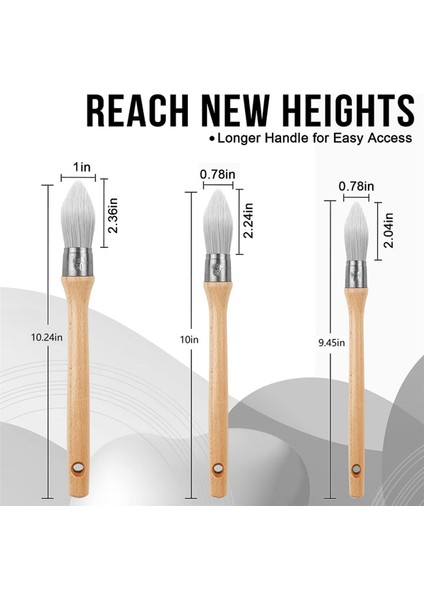 Trim Boya Fırçası Kenar Boyama Alet Kiti Köşe Için Yuvarlak Döşeme Fırçaları Rötuşlar Sanat Eserleri Ev Duvar Kenarları 6 Paket (Yurt Dışından) fırsatları