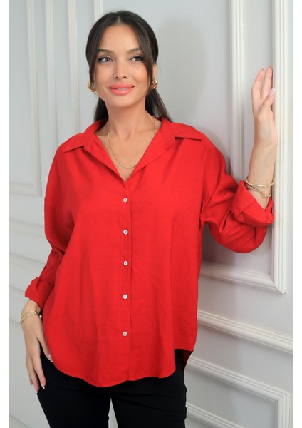 Kadın Kol Katlamalı Lyocell Gömlek fiyatları