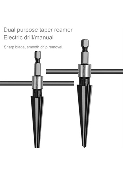 2 Parça El / Matkap Usu 2 Poortosetapered Reamer 6 Yuva Hex Reamer 5-16MM / 3-13MM Konik (Yurt Dışından) modelleri