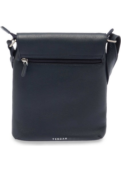 Lacivert Hakiki Deri Kadın Çapraz Askılı Çanta - S1AC00002955-I91