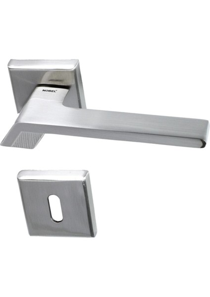 Nobel Çanakkale Inox Kare Rozetli Oda Kapı Kolu - 1 Set fiyatları