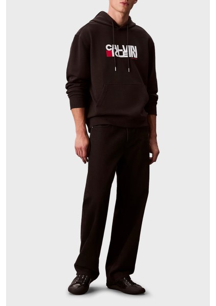 Pamuklu Regular Fit Kapüşonlu Logolu Sweat LV04RD258GUB1 Erkek Sweat LV04RD258G Ub1 fiyatları