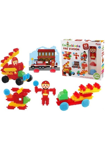 Dede Kaktüs Bloklar Itfaiye 55 Parça