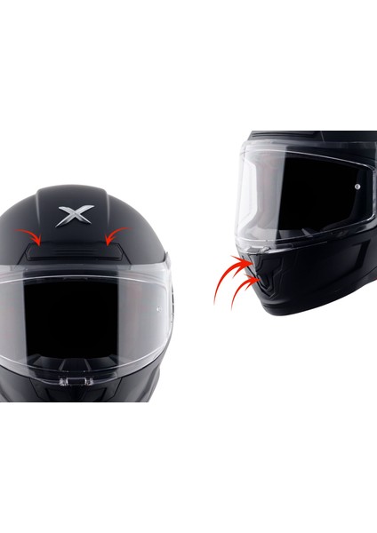 Saber Sc 2025 Üretim Parlak Siyah Full Face