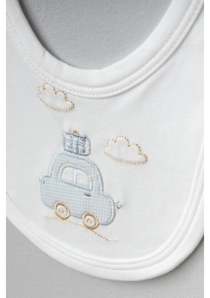 %100 Pamuk Bulutlu Araba Desenli 5 Parça Yenidoğan Hastane Çıkışı Zıbın Seti BBTF.MV.20109 modelleri