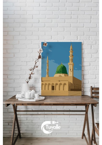 Mescid-I Nebevi Sayılarla Boyama Seti, Hobi Seti, 40X50 Tablo, Fırça Boya, Numaralı Tuval fiyatları