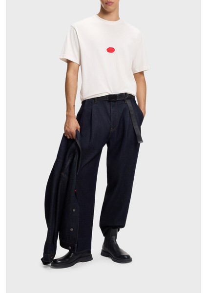 Logolu Pamuklu Relaxed Fit Bisiklet Yaka T Shirt Erkek T Shirt 50546716 102 fiyatları