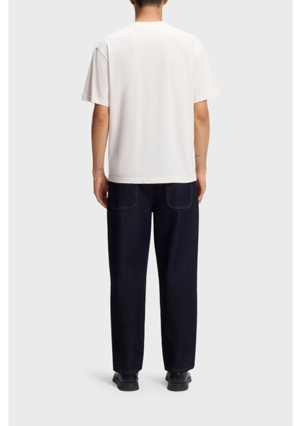 Logolu Pamuklu Relaxed Fit Bisiklet Yaka T Shirt Erkek T Shirt 50546716 102 modelleri