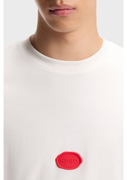 Logolu Pamuklu Relaxed Fit Bisiklet Yaka T Shirt Erkek T Shirt 50546716 102 fırsatları