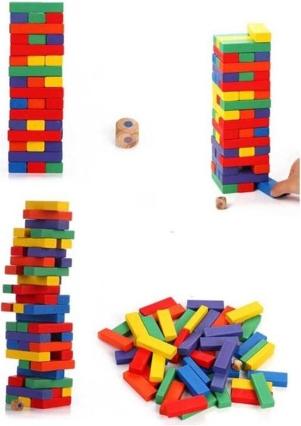 Playwood Ahşap Kutulu Denge Oyunu Renkli 310