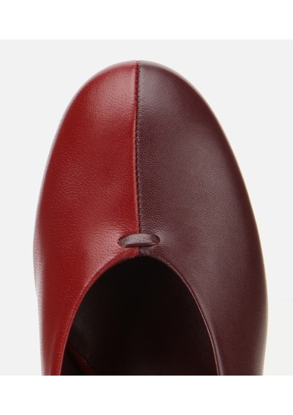 01AYH316590A787 KADIN Deri Bordo Vişne Iki Renkli Ince Topuklu Stiletto indirimleri
