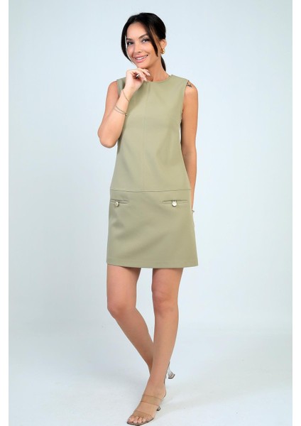 Kadın Filoto Detaylı Kısa Elbise