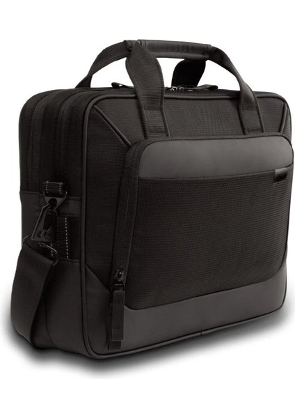 Ecoloop Pro Classic 14" Notebook Çantası – Suya Dayanıklı Geri Dönüştürülmüş Malzeme, 3 Bölmeli, Darbe Korumalı, Hafif ve Ergonomik Laptop Evrak Çantası, Siyah | CC5425C