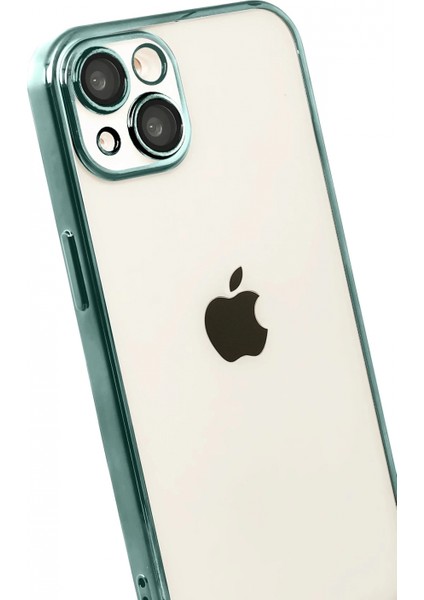 Apple iPhone 15 Lensli Silikon - Yeşil modelleri