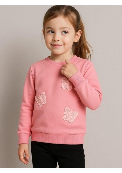 Kız Çocuk Kelebek Desenli Sweatshirt fiyatları