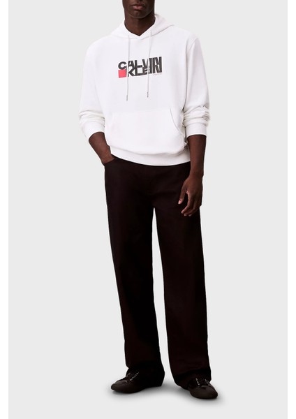 Pamuklu Regular Fit Kapüşonlu Logolu Sweat LV04RD258GYAF Erkek Sweat LV04RD258G Yaf fiyatları