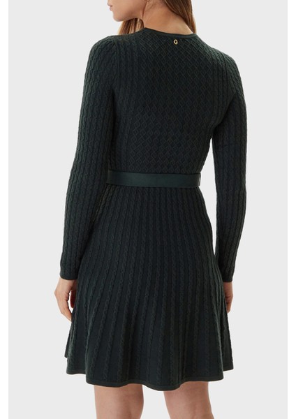 Ls Cn Flare Fit Bisiklet Yaka Kemer Detaylı Mini Triko Elbise W5BK68Z2YJ2 Bayan Elbise W5BK68 Z2YJ2 G8H6 modelleri