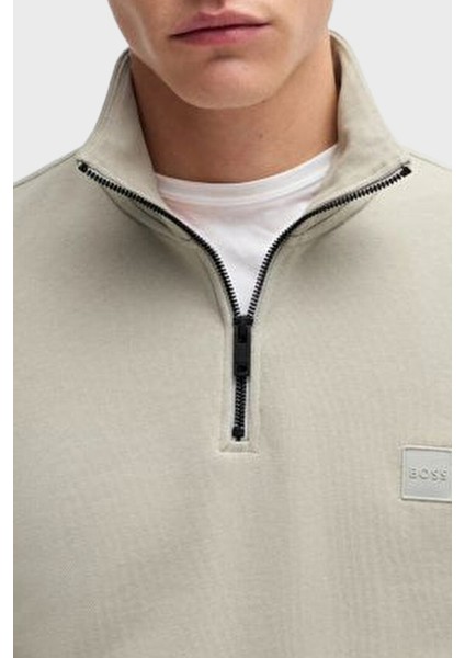 Pamuklu Regular Fit Yarım Fermuarlı Dik Yaka Sweat Erkek Sweat 50468926 271 fırsatları