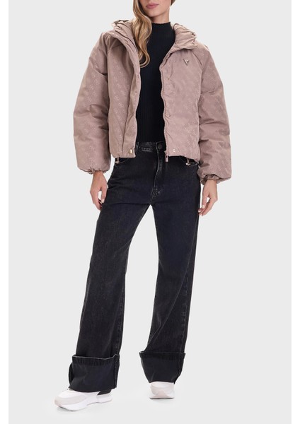 4g Boxy Tamamı Logolu Relaxed Fit Kapüşonlu Şişme Mont V5BL07WGLW2 Bayan Mont V5BL07 Wglw2 Fngx fiyatları