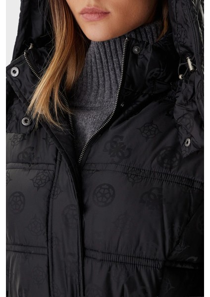 Imma Kapitoneli Regular Fit Çıkarılabilir Kapüşonlu Su Itici Mont W5BL44W2912 Bayan Mont W5BL44 W2912 Jblk indirimleri