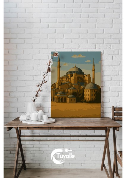 Sessiz Ihtişam Ayasofya Sayılarla Boyama Seti, Hobi Seti, 40X50 Tablo, Fırça Boya, Numaralı Tuval fiyatları