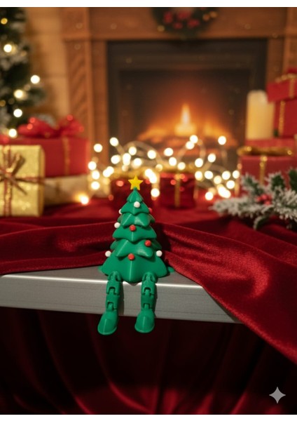 Ceresshop Yılbaşı Temalı Oturan Çam Ağacı Biblo - Yeşil fiyatları