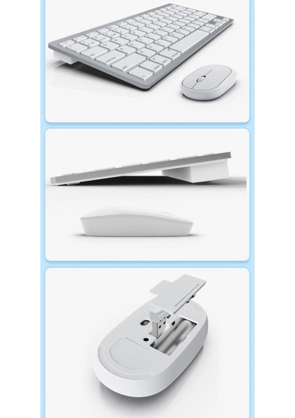 Kablosuz Bluetooth Bağlantılı Taşınabilir Pilli Tablet iPad Pc Tablet Bilgisayar Klavye Mouse Set fırsatları