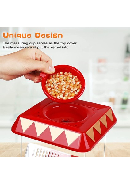 Patlamış Mısır Makinesi, Sıcak Hava Patlamış Mısır Makinesi, Vintage Masaüstü Elektrikli Patlamış Mısır Makinesi, Ev Için Sağlıklı ve Hızlı Atıştırmalık, Ab Fişi (Yurt Dışından) modelleri