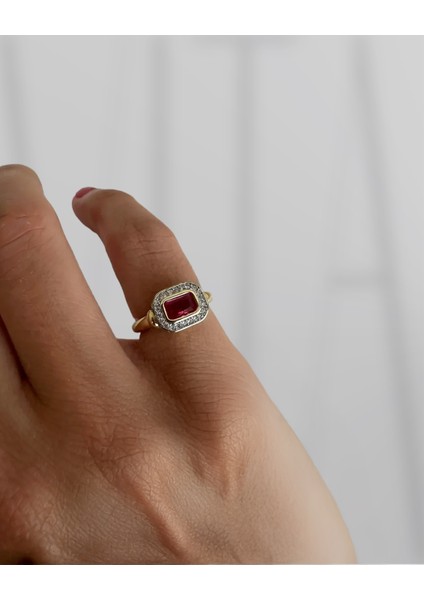 Ayarlamalı Serçe Parmak Renkli Yüzük