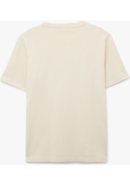 Regular Fit Kısa Kollu Pamuklu Bisiklet Yaka Baskılı Tişört fiyatları