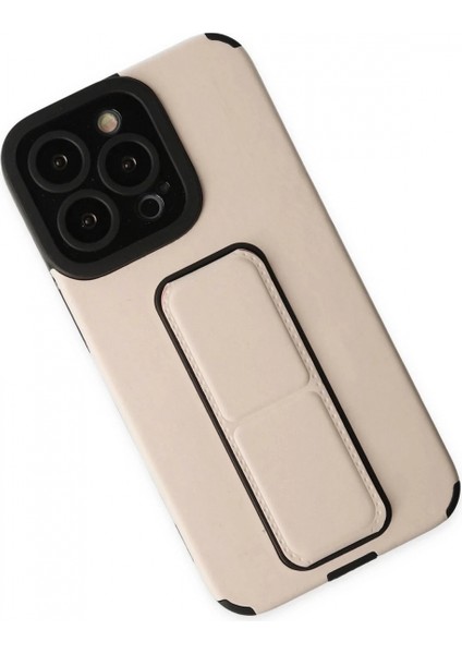 iPhone 13 Pro Kılıf Mega Standlı Silikon - Gold fiyatları