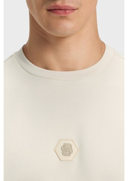 Pamuklu Relaxed Fit Bisiklet Yaka Logolu Sweat Erkek Sweat 50543859 131 fırsatları