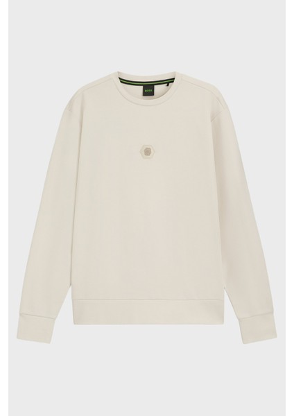 Pamuklu Relaxed Fit Bisiklet Yaka Logolu Sweat Erkek Sweat 50543859 131 indirimleri