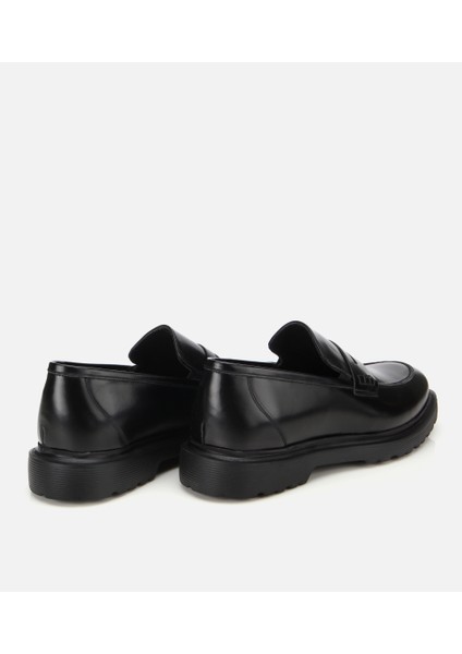 02AYH311990A100 ERKEK Açma Deri Siyah Klasik Loafer fırsatları