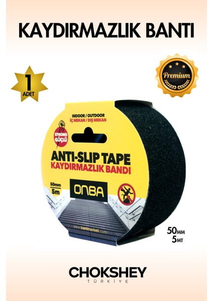 Merdiven Kaydırmaz Bant 50MMX5MT 1 Adet