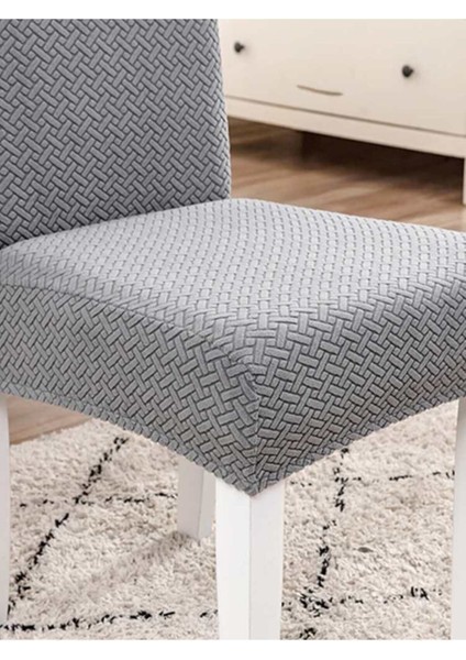 Tuğla Desen Sandalye Kılıfı Yıkanabilir Likralı Esnek Lastikli Sandalye Örtü modelleri