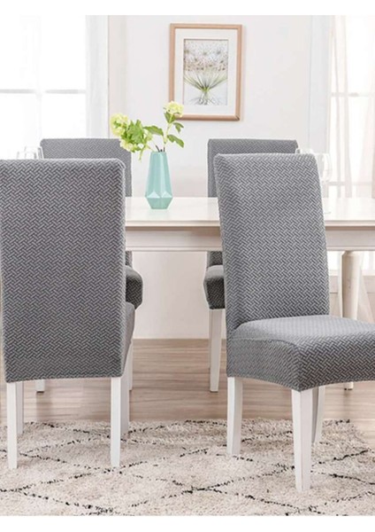 Tuğla Desen Sandalye Kılıfı Yıkanabilir Likralı Esnek Lastikli Sandalye Örtü fırsatları