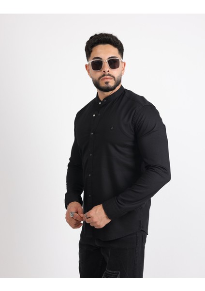 Likralı Gabardin Kot Casual Şık Erkek Gömlek modelleri