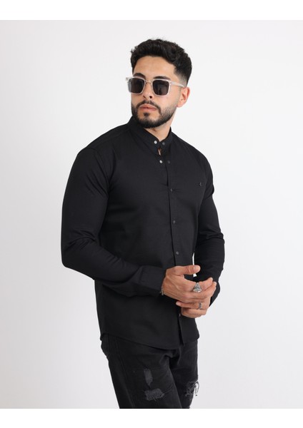 Likralı Gabardin Kot Casual Şık Erkek Gömlek fırsatları