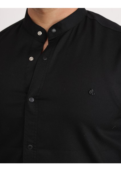 Likralı Gabardin Kot Casual Şık Erkek Gömlek