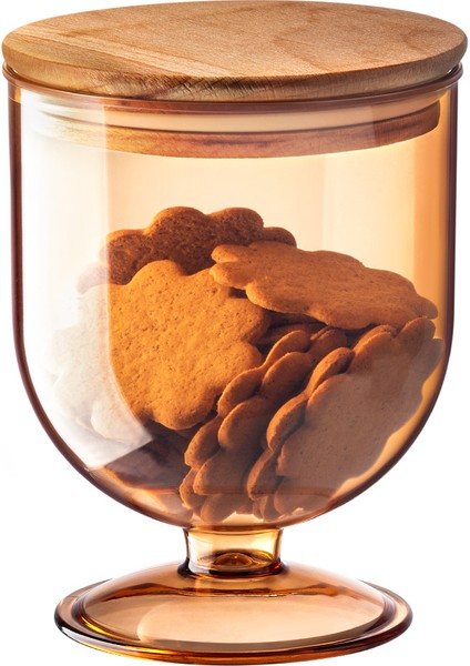 Marion Ahşap Kapaklı Saklama Kabı 900ML